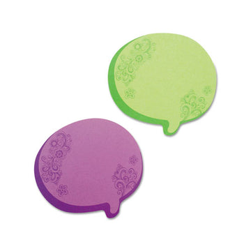 Redi-Tag® Thought Bubble Notes, 2 3-4 X 3, Green-purple, 75-sheet Pads, 2-set freeshipping - TVN Wholesale